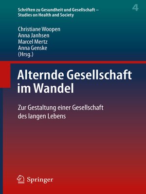 cover image of Alternde Gesellschaft im Wandel